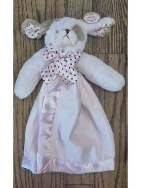 Bearington Baby Collection Wiggles Snuggler Pink Puppy Security Blanket Lovey